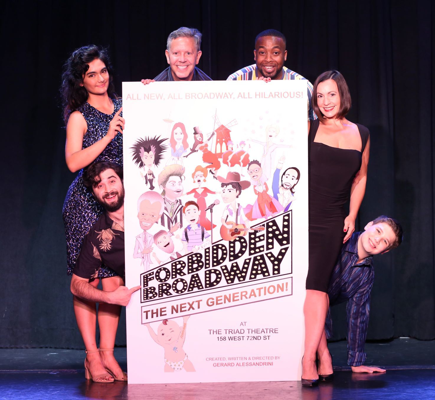 Manny Houston and cast of "Forbidden Broadway"